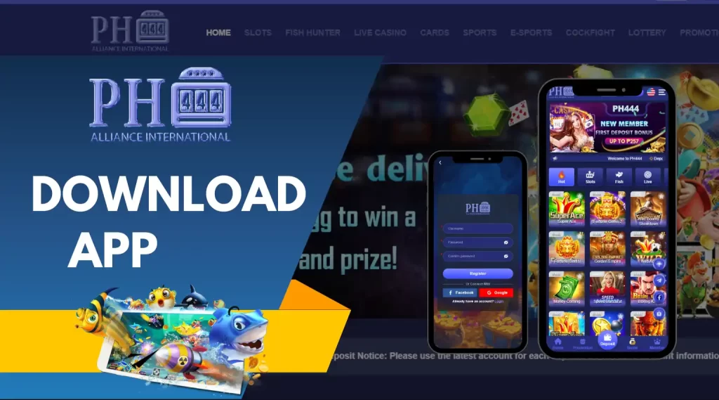 Detailed instructions on how to download the Ph444 app