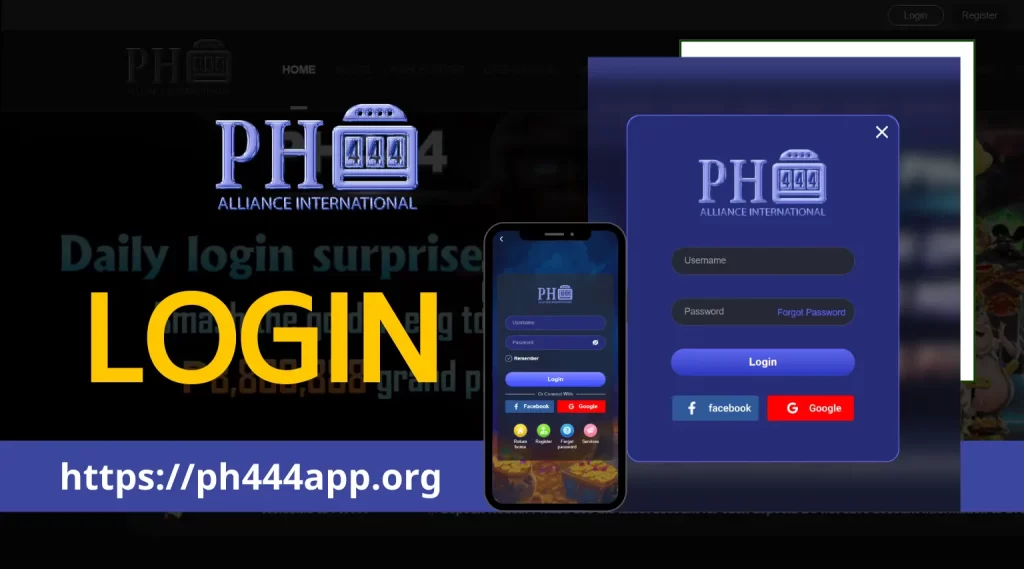Detailed instructions for the Ph444 login account